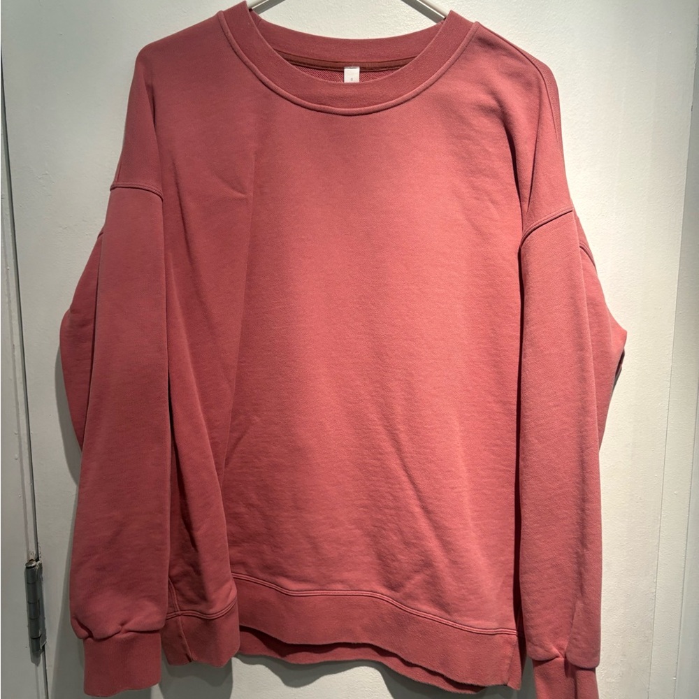 Lululemon Perfectly Oversized Crew Brier Rose Size 8